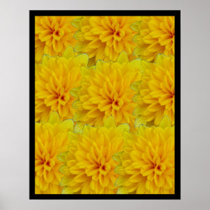 Poster Fleurs jaunes