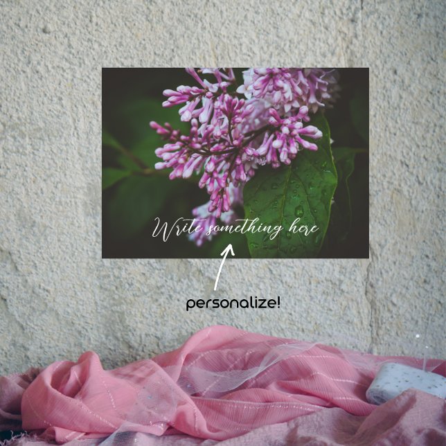 Poster Fleurs lilas violettes après la pluie (Créateur téléchargé)