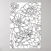 Fleurs Lotus de coloration adulte 1