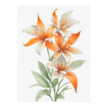 Fleurs Lys orange
