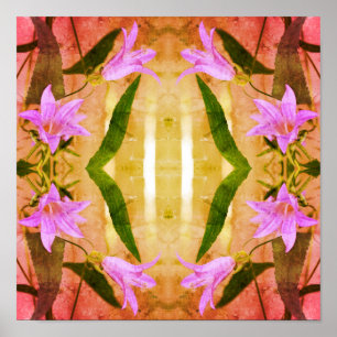 Poster Fleurs Lys Violettes Délicieuses Art Décoré