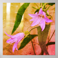 Fleurs Lys Violettes Délicieuses Art Décoré