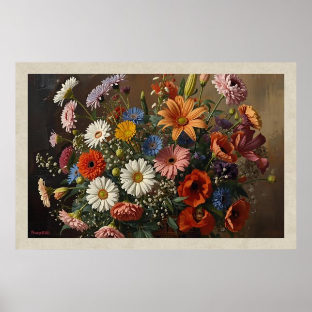 Poster Fleurs Mixtes (Devant)