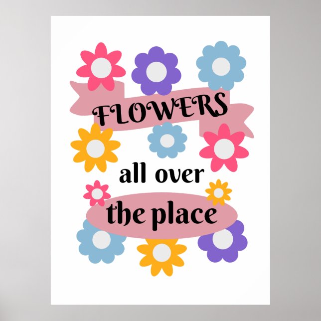Poster Fleurs partout (Devant)