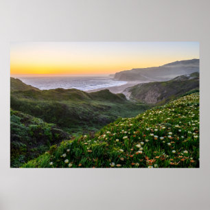 Poster Fleurs   Père Noël Cruz Californie