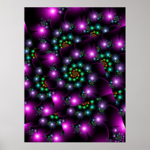 Poster Fleurs pivotantes