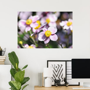 Poster Fleurs roses adorables
