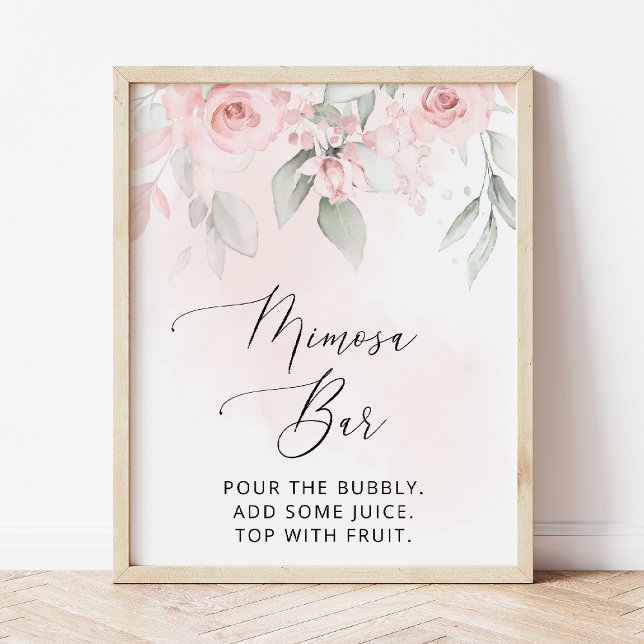Poster Fleurs Rouges, Fleurs Roses, Boho, Bar Mimosa (Créateur téléchargé)