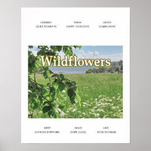 Poster Fleurs sauvages