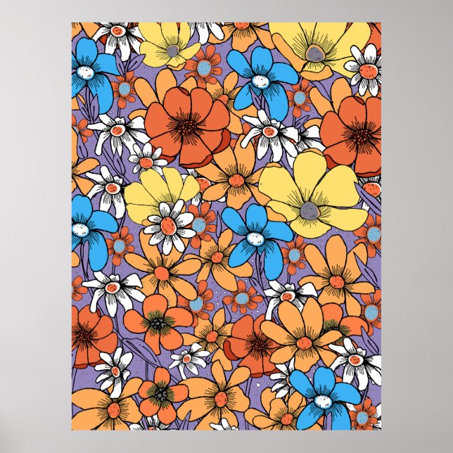 Poster Fleurs sauvages (Devant)