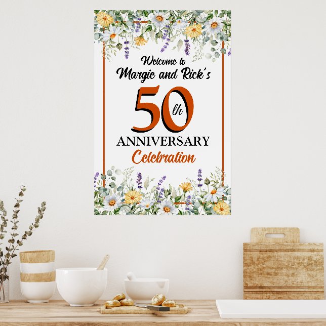 Poster Fleurs sauvages 50e anniversaire (Cuisine)
