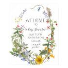 Fleurs sauvages aquarelle Fête de bienvenue pour b