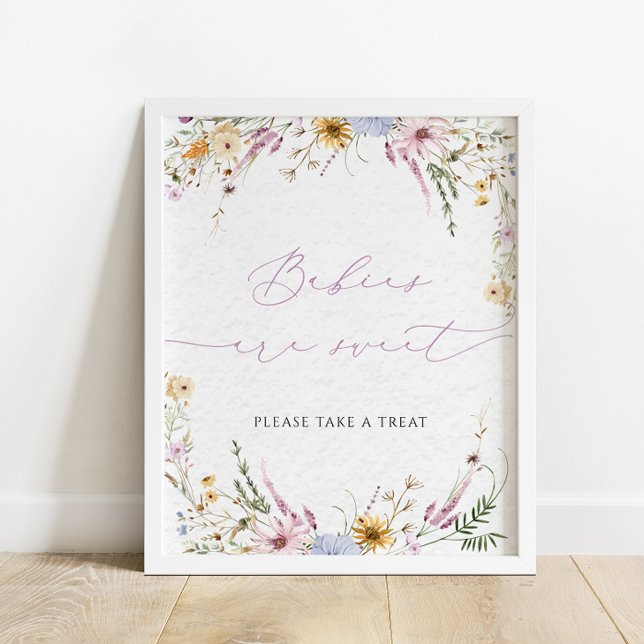 Poster Fleurs sauvages d'aquarelle Les bébés sont doux si (Créateur téléchargé)