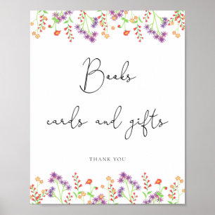 Poster Fleurs sauvages livres cartes et cadeaux