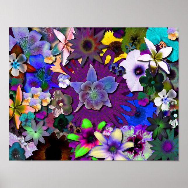 Poster Fleurs sauvages - plus petites (Devant)