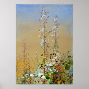 Poster Fleurs sauvages Ponts Fidelia Aquarelle Art