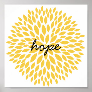 Poster Fleurs simples espoir