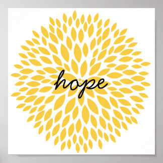 Poster Fleurs simples espoir