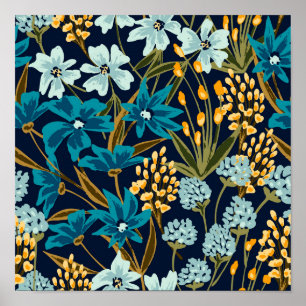 Poster Fleurs tropicales