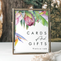 Fleurs Tropicales Colorées | Panneau Cartes et Cad