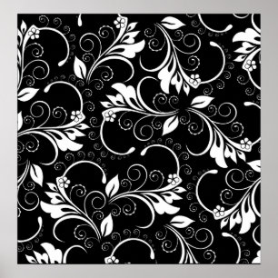 Poster Fleurs vintages