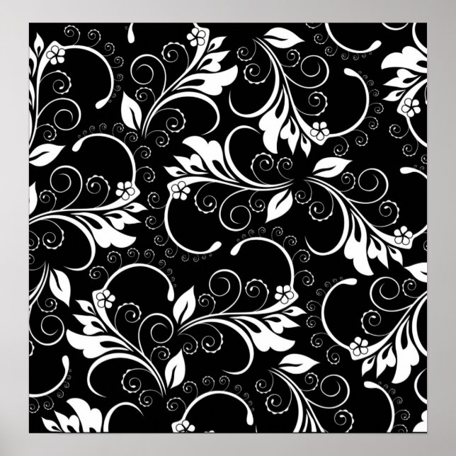 Poster Fleurs vintages (Devant)