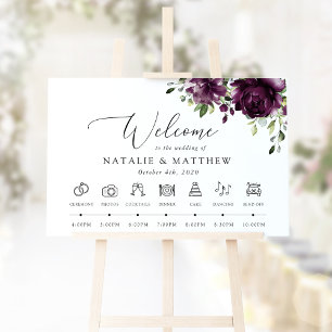 Poster Fleurs violettes, fleurs de prunier, Chronologie d