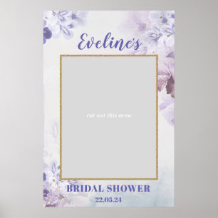 Poster Fleurs violettes printanières accessoire photo pou