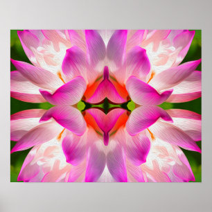 Poster FLEUVE PURPLE - Art Fractal -