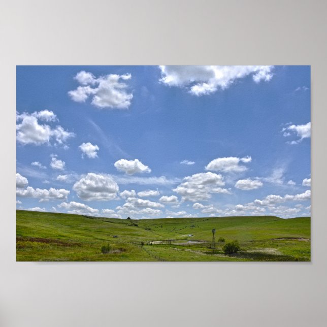 Poster Flint Hills Ranch, Kansas (Devant)