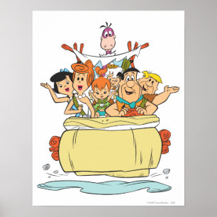 Poster Flintstones Family Roadtrip