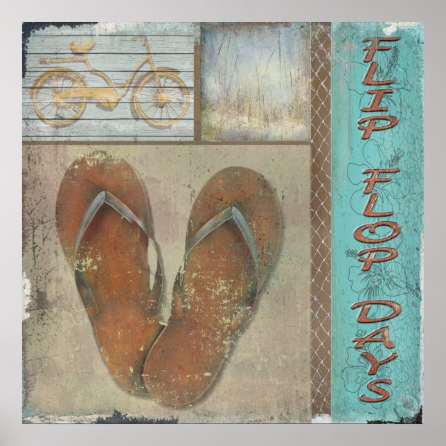 Poster Flip Flop Days, Copyright Karen J Williams (Devant)