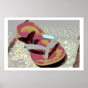 Poster Flip Flop et Butterfly