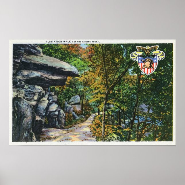 Poster Flirt Walk Vue du Kissing Rock (Devant)