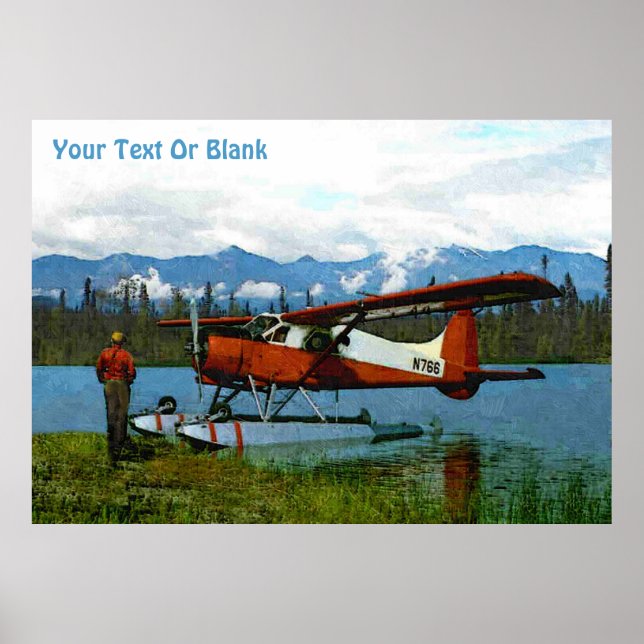 Poster Floatplane De Havilland Beaver (Devant)