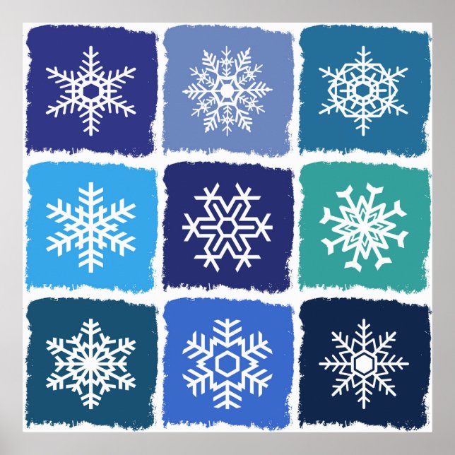 Poster Flocon de neige (Devant)