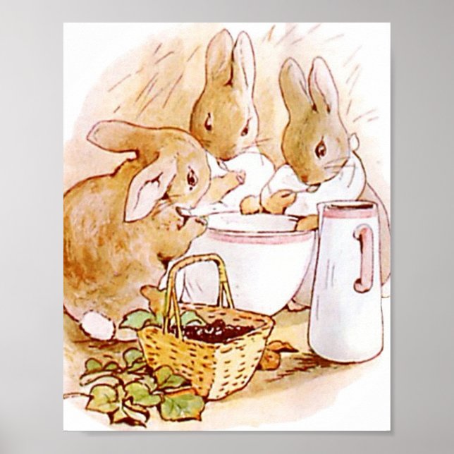 Poster Flopsy Et Cottontail Beatrix Potter (Devant)