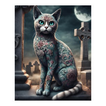 "Flora" Jour du chat mort, Dia De Los Muertos