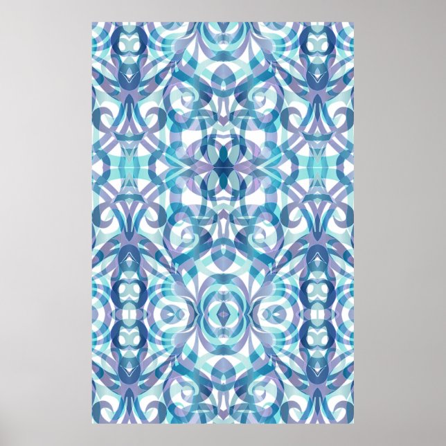 Poster Floral abstract background (Front)