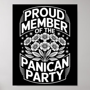 Poster Floral anti-Trump Parti panicain