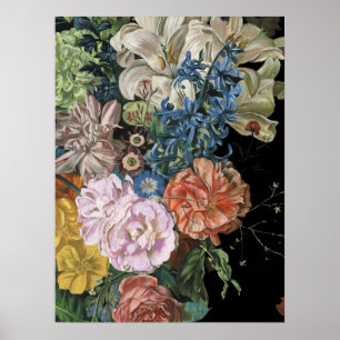 Poster Floral baroque - Bouquet