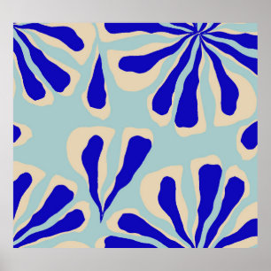 Poster Floral Contemporain : Mode tendance sans couture.