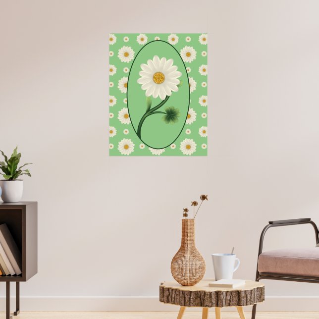 Poster Floral Daisy Motif (Salon 3)