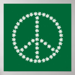 Poster Floral de la paix
