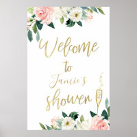 Poster floral et Fête des mariées en verre