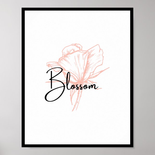 Poster Floral Fleur Floral Fleur de printemps (Devant)