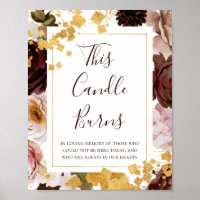 Floral flush moderne | Ce Panneau Brûle De Bougie