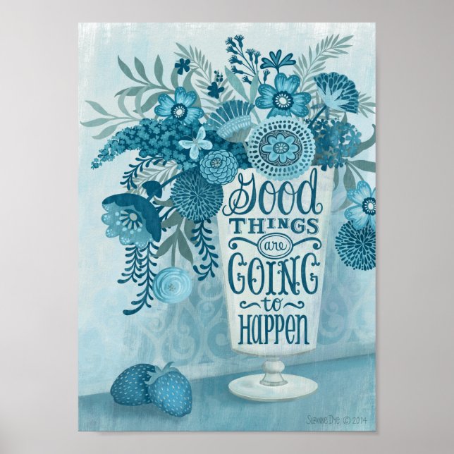 Poster Floral inspirant (Devant)