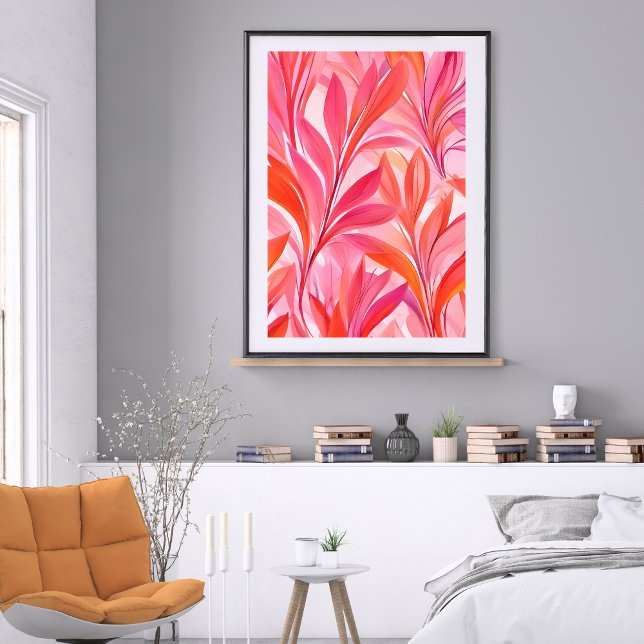 Poster Floral rose (Créateur téléchargé)