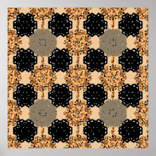 Poster Floral sweet seamless background. Pretty vintage f